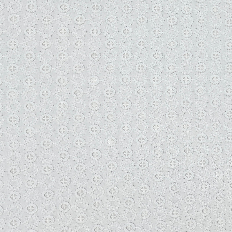Kurta Fabric ManTire Designer Rayon Lucknowi Chikankari with Sequin Work Colour White