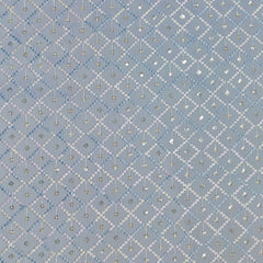 Kurta Fabric ManTire Designer Silk Jaal Pattern Embroidery Colour Bluish Grey