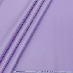 Shirt Fabric Raymond 70s Giza Cotton Plain Colour Lavender