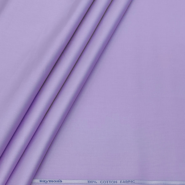 Shirt Fabric Raymond 70s Giza Cotton Plain Colour Lavender