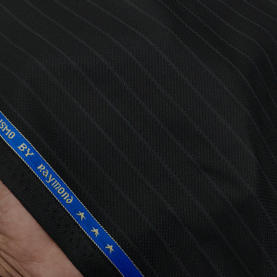 Trouser Fabric Raymond PV Lining With Textured Colour Black