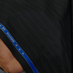 Trouser Fabric Raymond PV Lining With Textured Colour Black