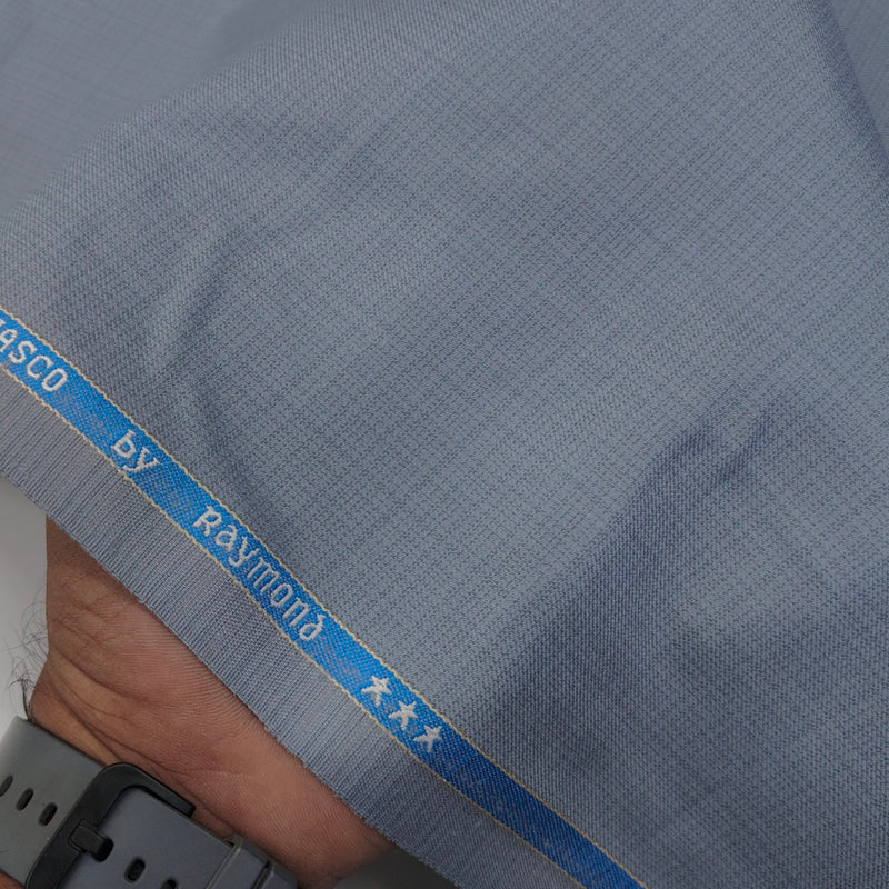 Trouser Fabric Raymond PV Mix Check Colour Water Blue