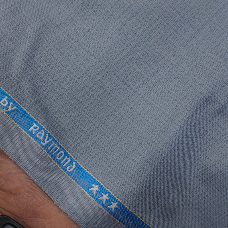 Trouser Fabric Raymond PV Mix Check Colour Water Blue