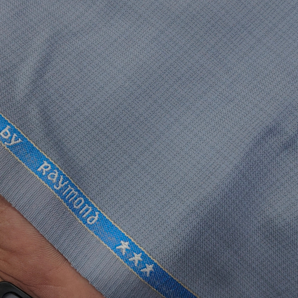 Trouser Fabric Raymond PV Mix Check Colour Water Blue