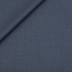 Trouser Fabric Raymond PV Plain Colour Worsted Blue