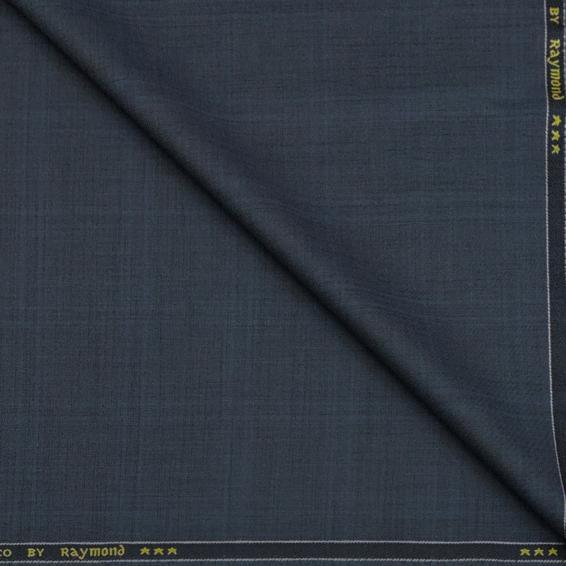 Trouser Fabric Raymond PV Pin Broad Check Colour Bluish Grey