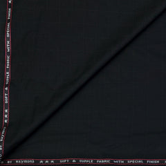 Trouser Fabric Raymond PV Pin Check Colour Black
