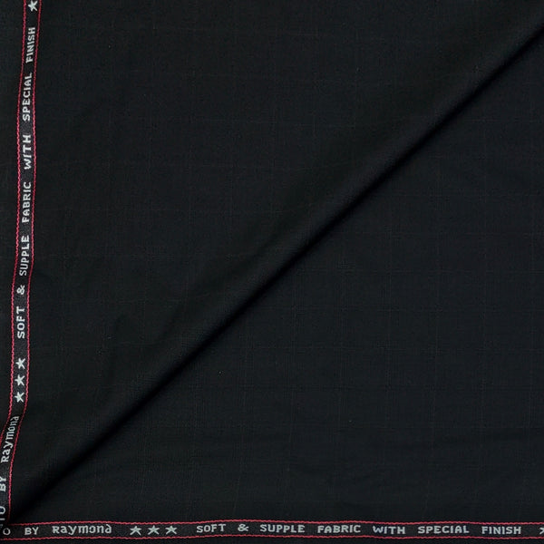 Trouser Fabric Raymond PV Pin Check Colour Black