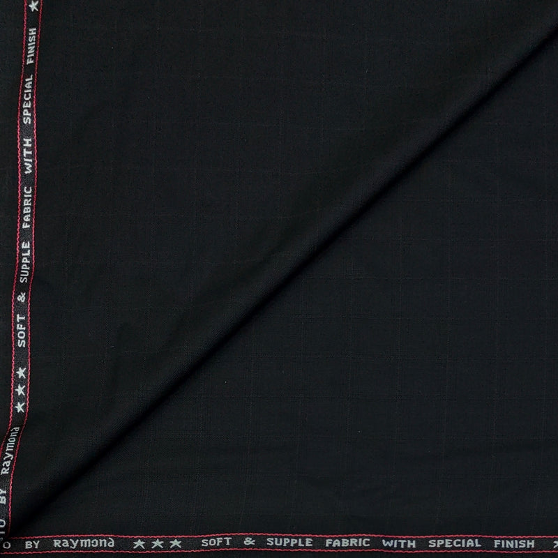 Trouser Fabric Raymond PV Pin Check Colour Black