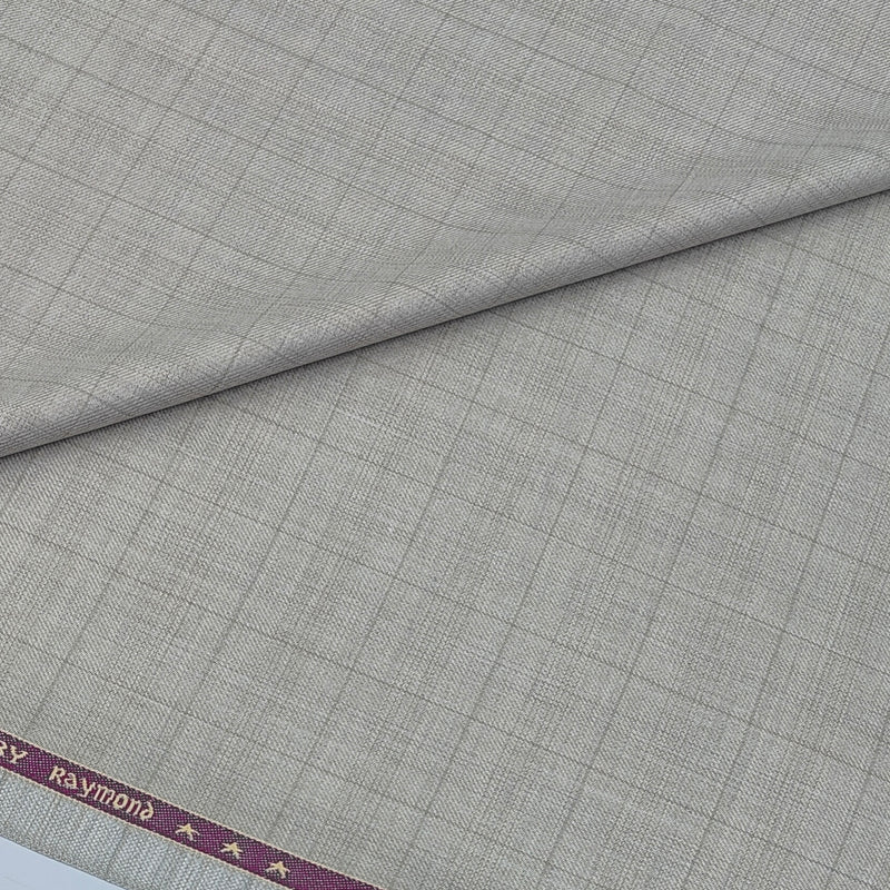 Trouser Fabric Raymond PV Check Colour Sadn Brown