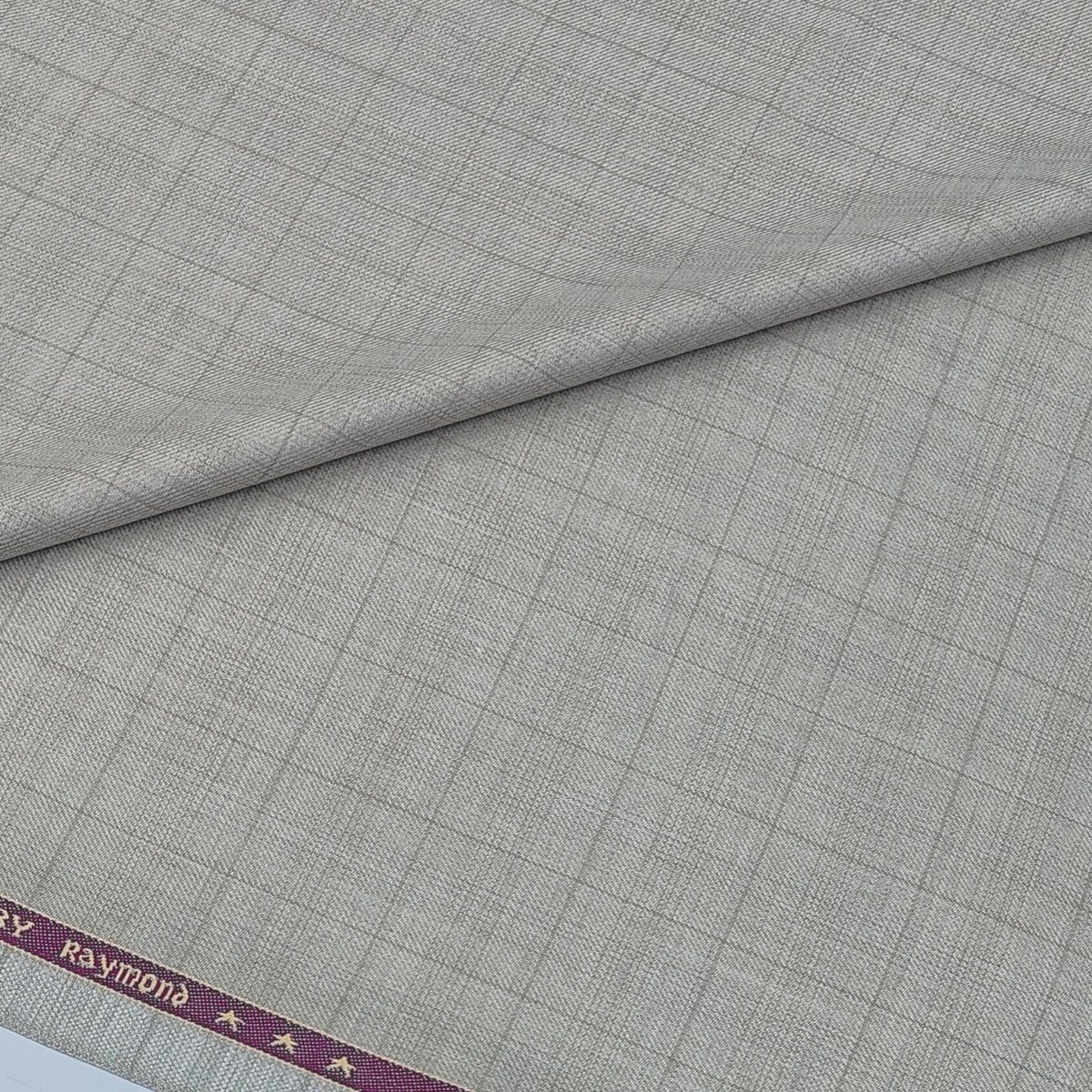 Trouser Fabric Raymond PV Check Colour Sadn Brown