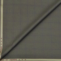 Trouser Fabric Raymond PV Broad Check Colour Greenish Brown