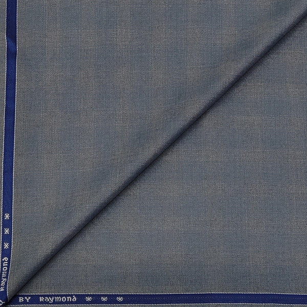 Trouser Fabric Raymond PV Broad Check Colour Grey