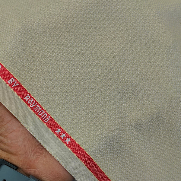 Trouser Fabric Raymond PV Pin Dobby Colour Sand Brown
