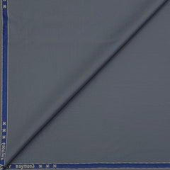Trouser Fabric Raymond PV Pin Plain Colour Bluish Grey