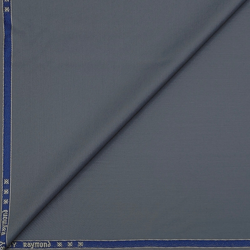 Trouser Fabric Raymond PV Pin Plain Colour Bluish Grey