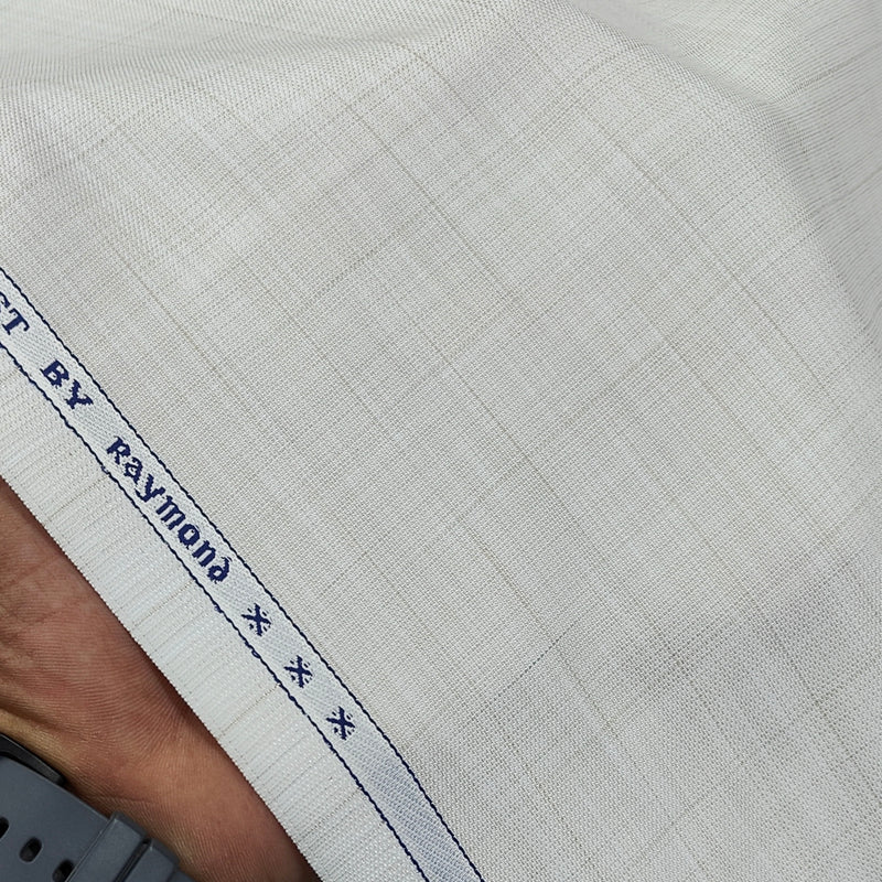 Trouser Fabric Raymond PV Pin Mix Check Colour Ash Brown