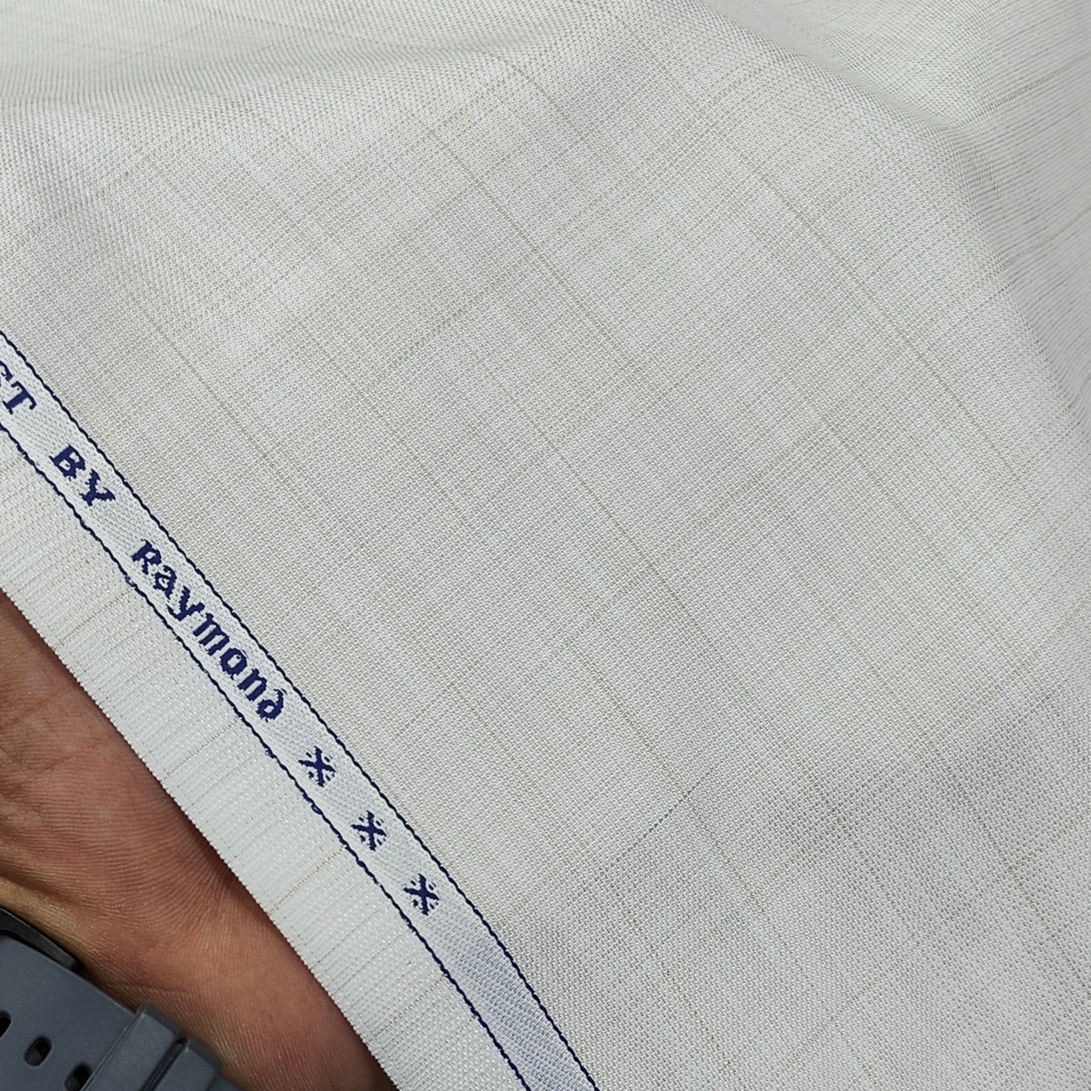 Trouser Fabric Raymond PV Pin Mix Check Colour Ash Brown