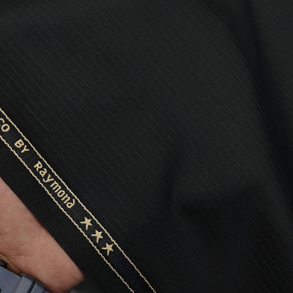 Trouser Fabric Raymond PV Pin Lining Colour Black