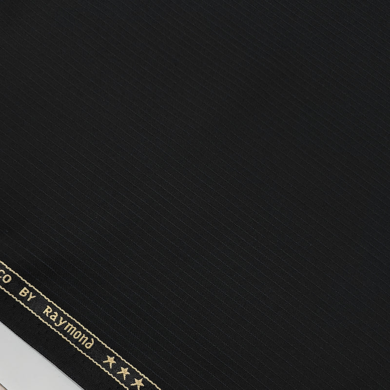 Trouser Fabric Raymond PV Pin Lining Colour Black