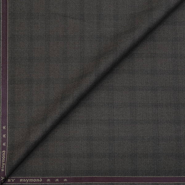 Trouser Fabric Raymond PV Broad Check Colour Cedar Brown