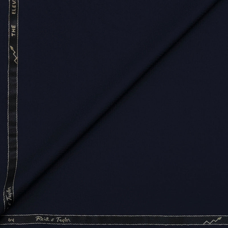 Trouser Fabric Reid & Taylor Poly Viscose Self Mild Check Color Indigo Blue