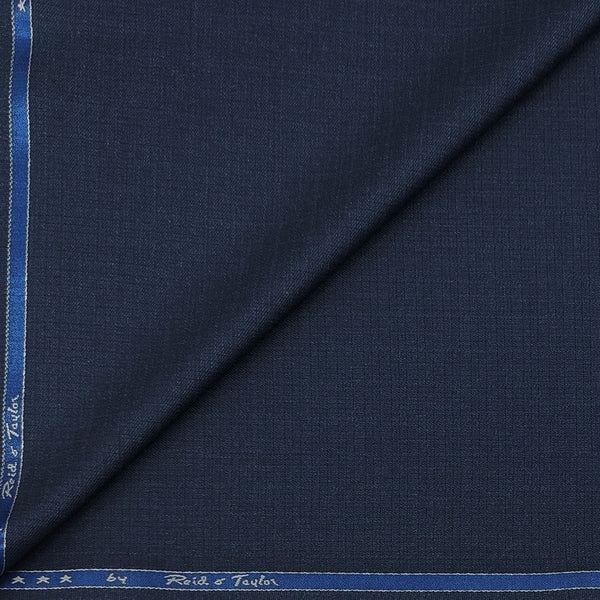 Trouser Fabric Reid & Taylor Poly Viscose Mix Check Color Oxford Blue