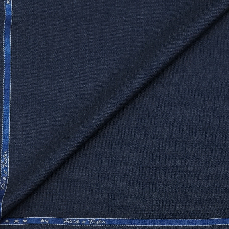 Trouser Fabric Reid & Taylor Poly Viscose Mix Check Color Oxford Blue