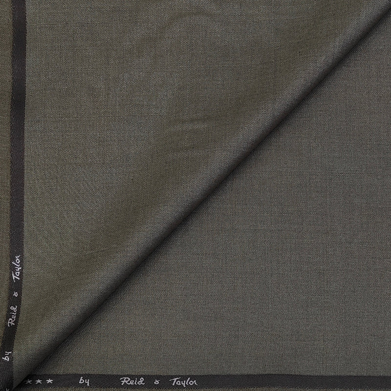 Trouser Fabric Reid & Taylor Poly Viscose Self Check Color Sable Brown
