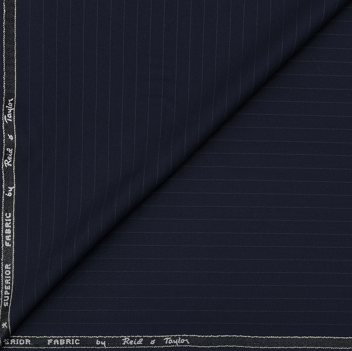 Trouser Fabric Reid & Taylor Poly Viscose Lining Color Dark Blue