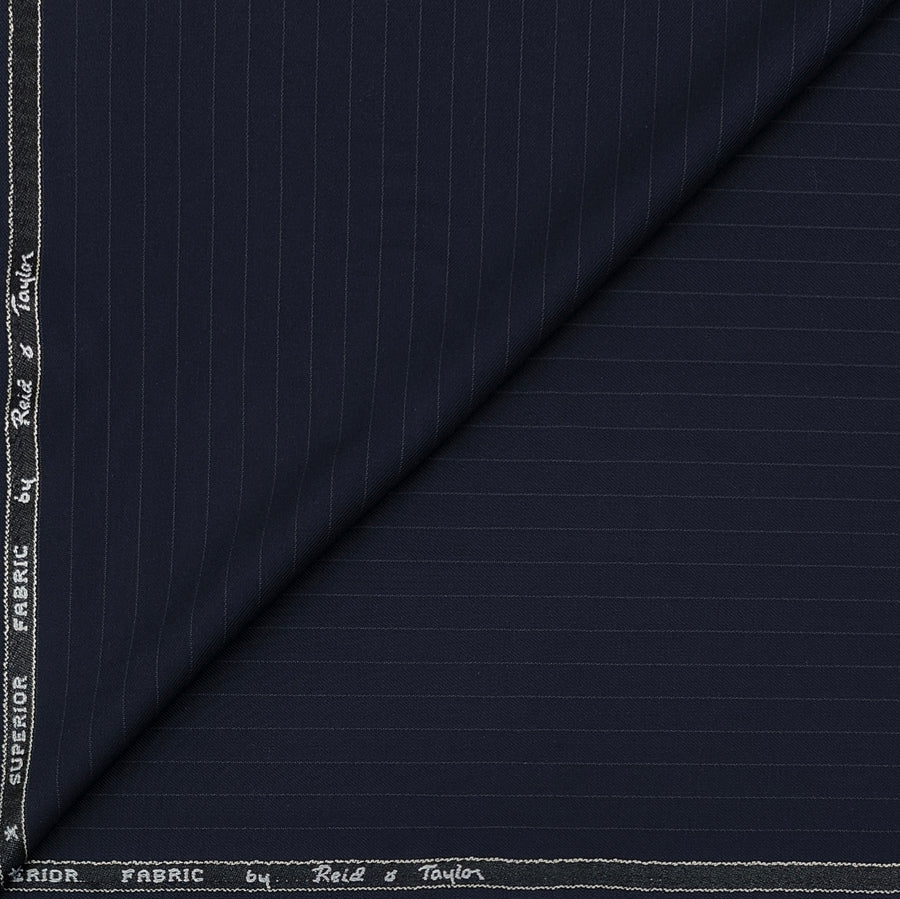 Trouser Fabric Reid & Taylor Poly Viscose Lining Color Dark Blue