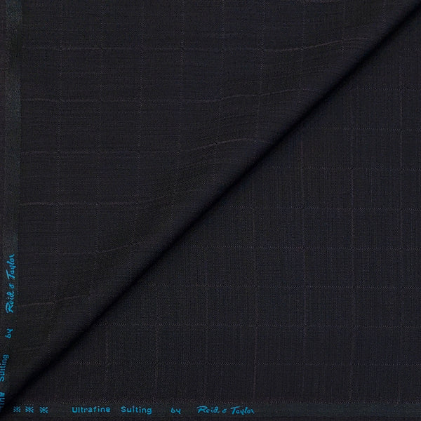 Trouser Fabric Reid & Taylor Poly Viscose Check Color Dark Blackish Wine