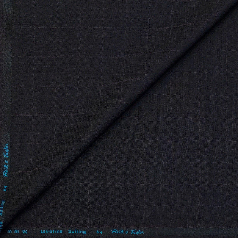 Trouser Fabric Reid & Taylor Poly Viscose Check Color Dark Blackish Wine