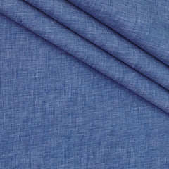Shirt Fabric Raymond Pure Linen Plain Colour Denim Blue