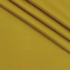 Shirt Fabric Raymond 70s Giza Cotton Plain Colour Ochre Yellow