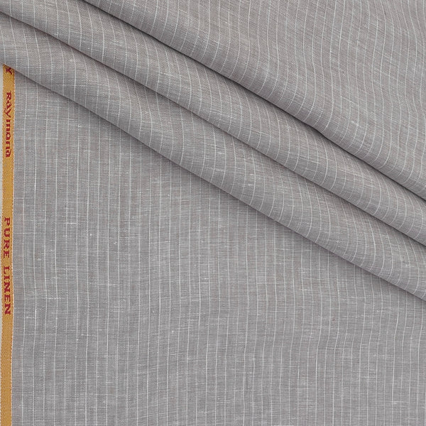 Shirt Fabric Raymond Pure Linen Lining Colour Dusty Brown