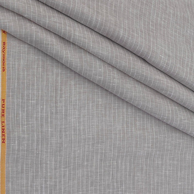 Shirt Fabric Raymond Pure Linen Lining Colour Dusty Brown