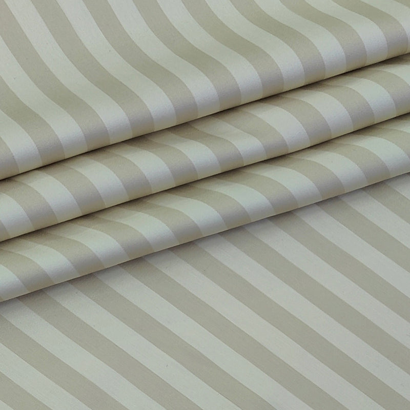 Shirt Fabric Soktas Finest 80s Giza Cotton Self Stripes Colour Beige