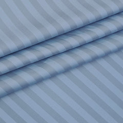 Shirt Fabric Soktas Finest 80s Giza Cotton Self Stripes Colour Sky Blue