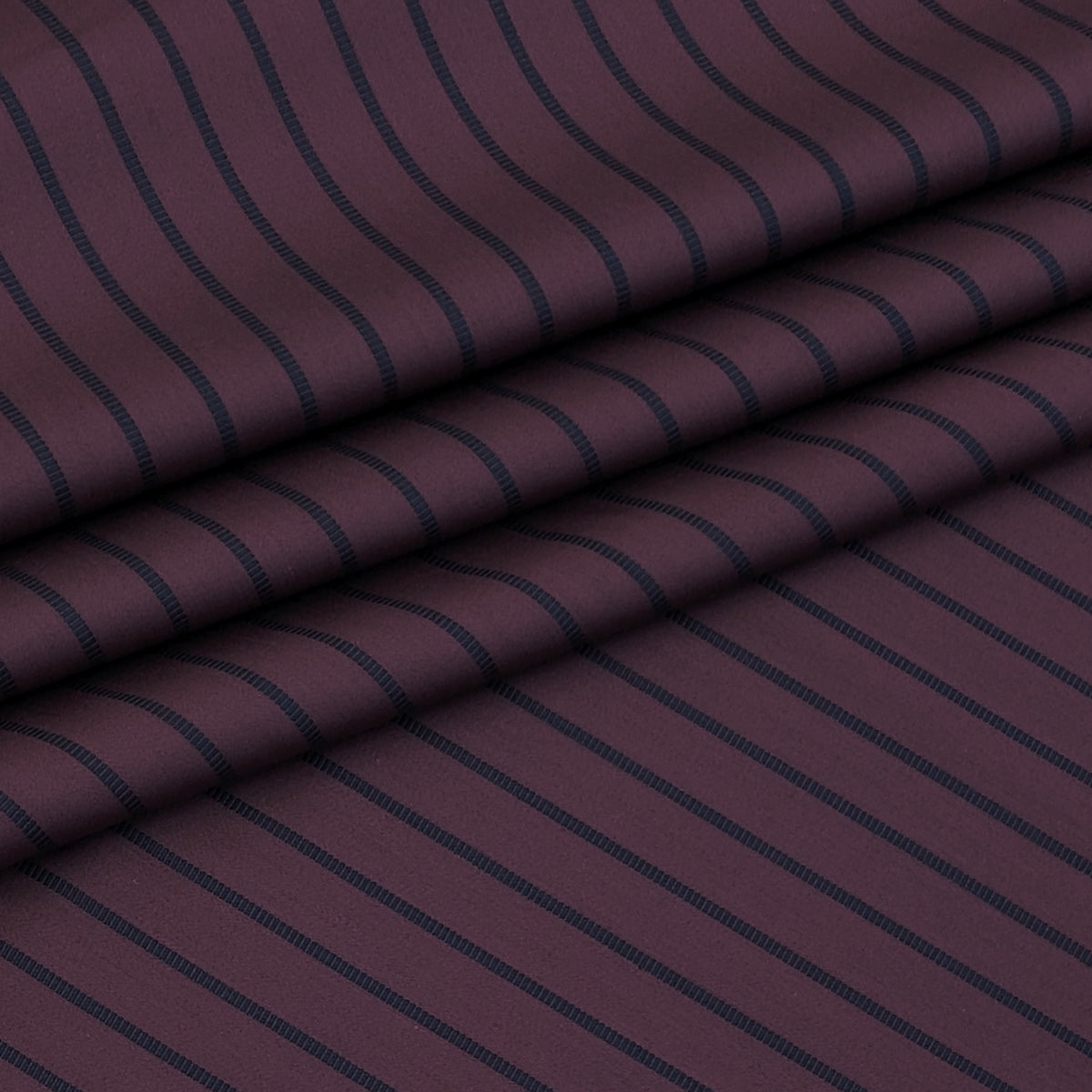 Shirt Fabric Soktas Finest 80s Giza Cotton PinStripe Colour Claret Maroon