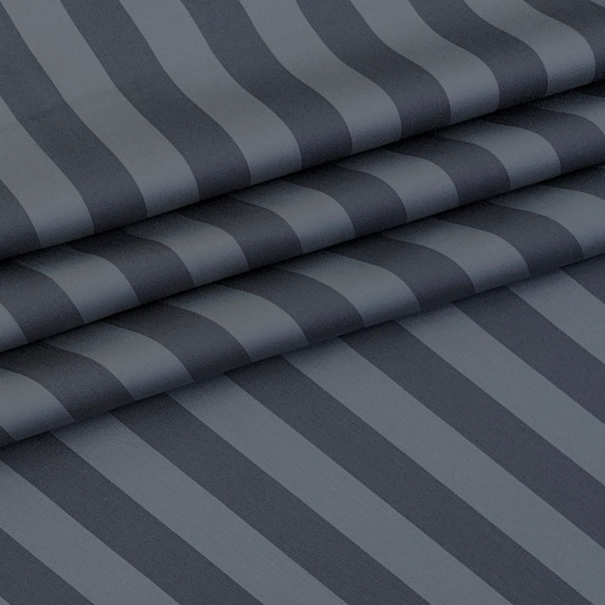 Shirt Fabric Soktas Finest 80s Giza Cotton Bengal Stripe Colour Charcoal Grey
