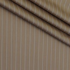 Shirt Fabric Soktas Finest 80s Giza Cotton Lining Colour Mocha Brown