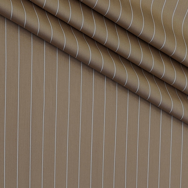 Shirt Fabric Soktas Finest 80s Giza Cotton Lining Colour Mocha Brown