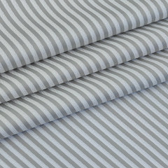 Shirt Fabric Soktas Finest 80s Giza Cotton Bengal Stripe With Dobby Colour Grey N White