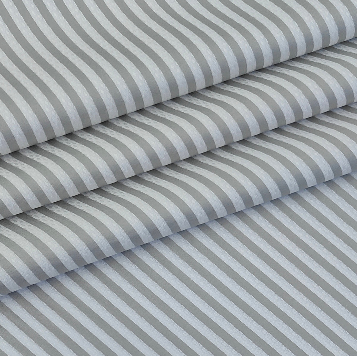 Shirt Fabric Soktas Finest 80s Giza Cotton Bengal Stripe With Dobby Colour Grey N White