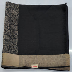 Raymond Paras Warm Shawl Lohi Kashmiri Jacquard Color Black
