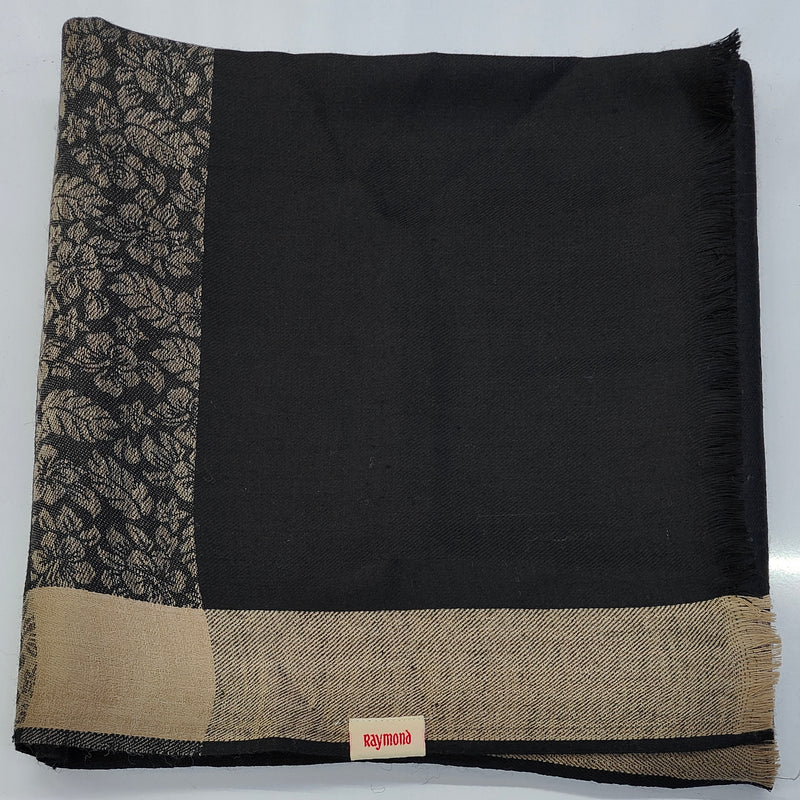 Raymond Paras Warm Shawl Lohi Kashmiri Jacquard Color Black
