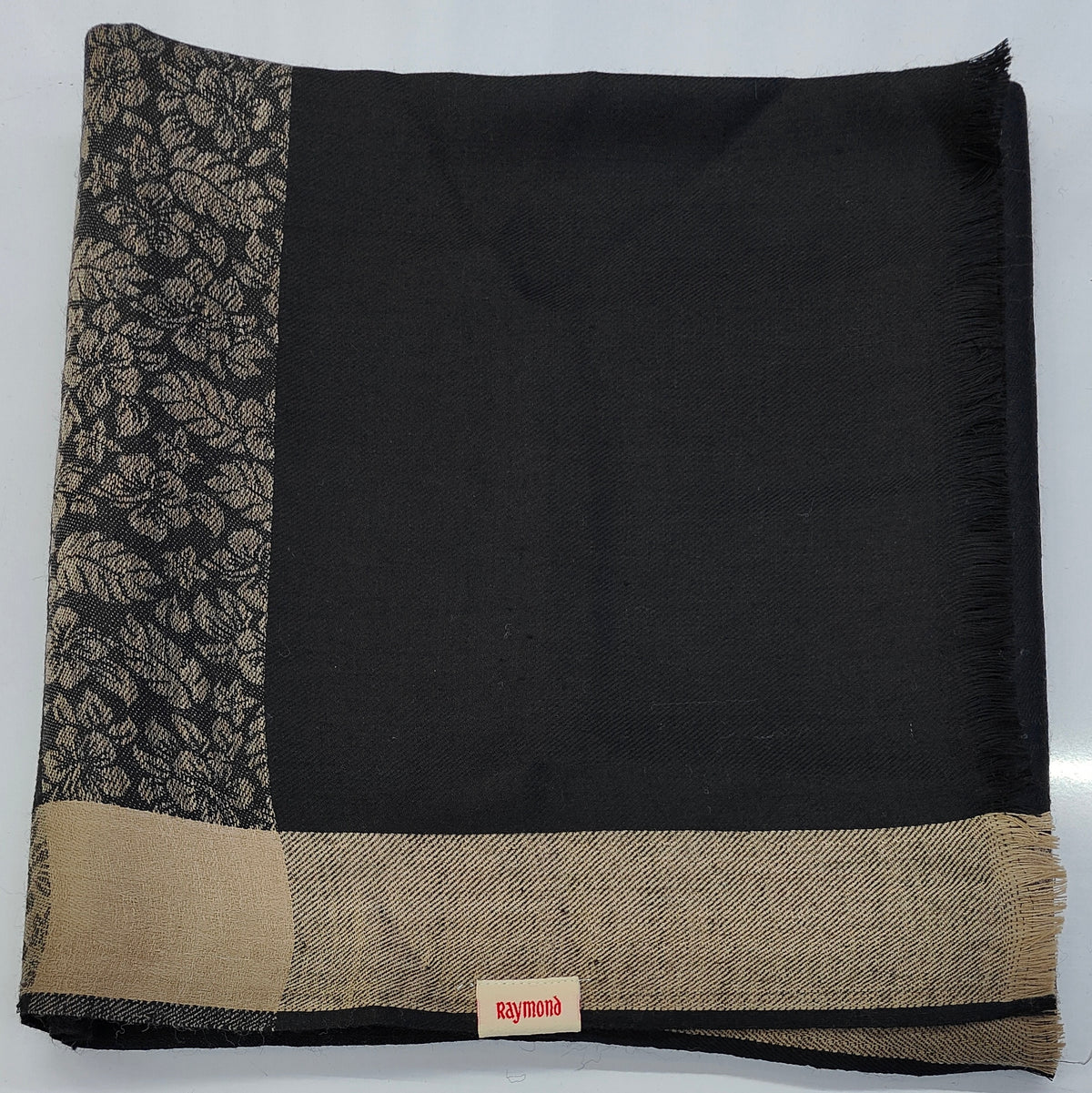 Raymond Paras Warm Shawl Lohi Kashmiri Jacquard Color Black