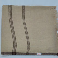 Shawl /Lohi Raymond Acrylic Lohi with Border Shagun Natural Brown